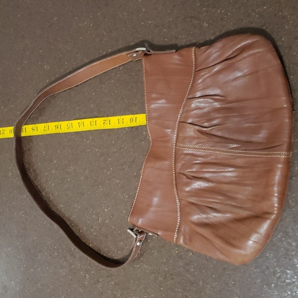 CLARK Leather Shoulder Bag.  Brown.  Made in England. - Picture 2 of 5